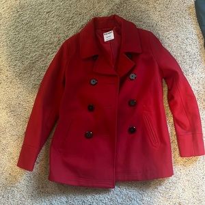 Red Old Navy Peas Coat